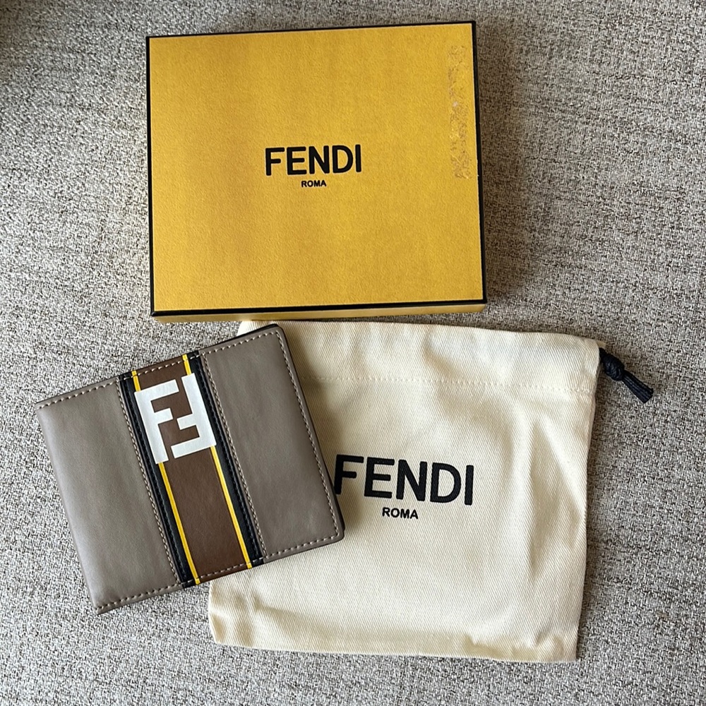 Mens Fendi Wallet stripe